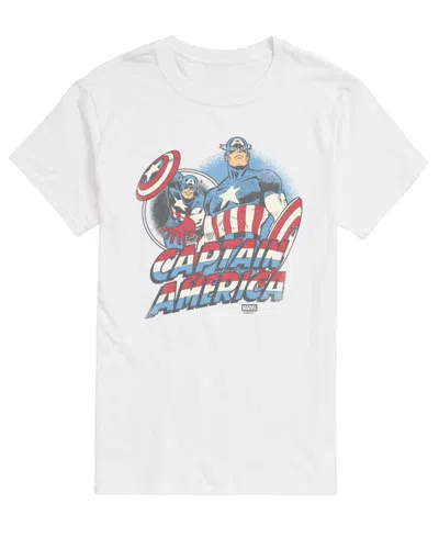 Airwaves Men's Captain America Short-sleeve Graphic T-shirts In White