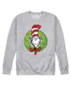 Airwaves Men's Cat In The Hat Wreath Pull-over Sweatshirt In Gray