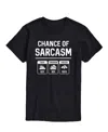 Airwaves Men's Chance Of Sarcasm Short Sleeve T-shirt In Black