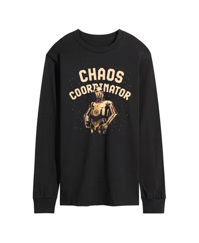 Airwaves Men's Chaos Coordinator Long-sleeve Graphic T-shirt In Black