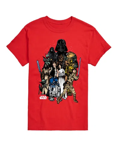 Airwaves Men's Character Collage Short-sleeve Graphic T-shirt In Red