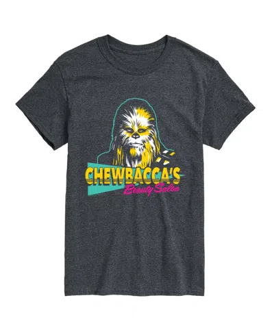 Airwaves Men's Chewbacca Beauty Salon Short-sleeve Graphic T-shirt In Gray