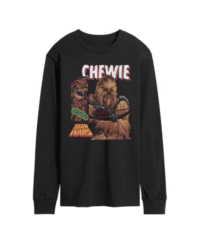 Airwaves Men's Chewie Boxes Long-sleeve Graphic T-shirt In Black