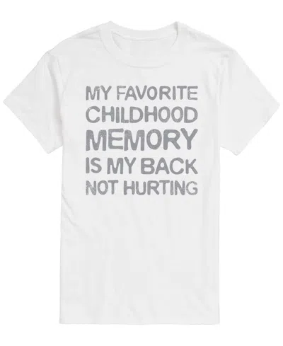 Airwaves Men's Childhood Memory Short-sleeve Graphic T-shirt In White