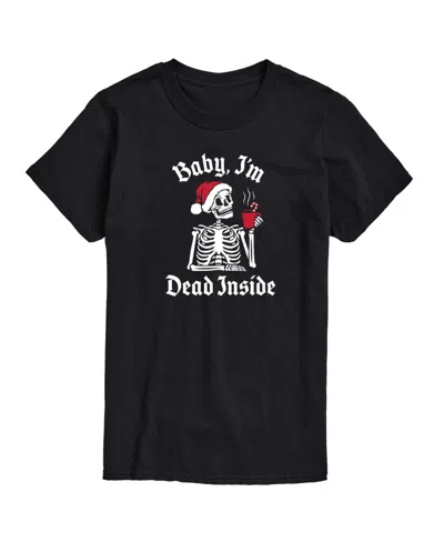 Airwaves Men's Christmas Skeleton Short Sleeve T-shirt In Black