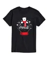 Airwaves Men's Coca-cola Polar Bear Snowglobe Short-sleeve Graphic T-shirt In Black