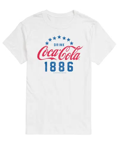 Airwaves Men's Coca-cola Star Circle Short-sleeve Graphic T-shirt In White