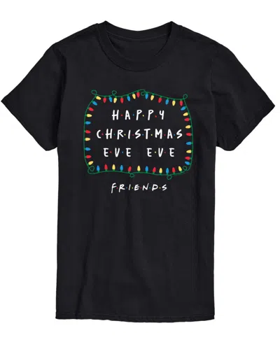 Airwaves Men's Crewneck Christmas Graphic T-shirt In Black