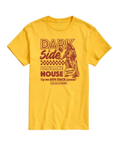 Airwaves Men's Dark Side Pancake House Short-sleeve Graphic T-shirt In Yellow