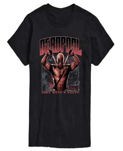Airwaves Men's Deadpool And Wolverine Short Sleeve T-shirt In Black