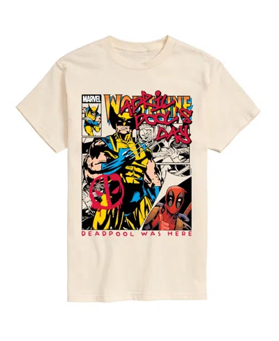 Airwaves Men's Deadpool April Pool's Day Comic Short-sleeve Graphic T-shirt In White