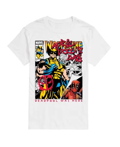 Airwaves Men's Deadpool April Pool's Day Comic Short-sleeve Graphic T-shirt In White