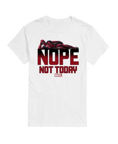 Airwaves Men's Deadpool Nope Not Today Short Sleeve T-shirt In White