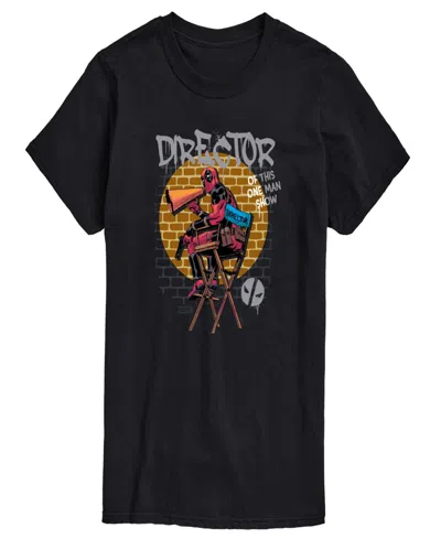 Airwaves Men's Deadpool Short Sleeve T-shirt In Black