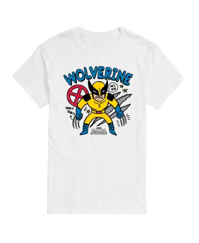 Airwaves Men's Deadpool Wolverine Short Sleeve T-shirt In White
