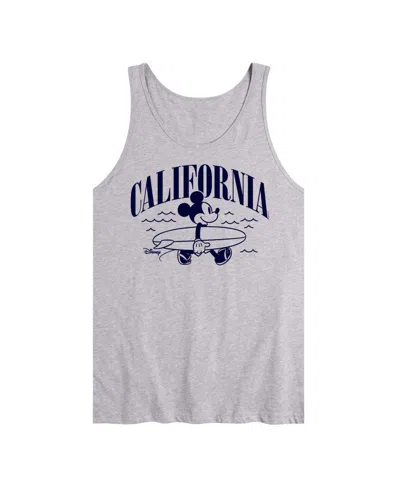 Airwaves Men's Disney California Mickey Graphic Tank Top In Athletic Heather