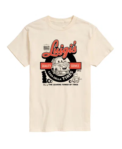 Airwaves Men's Disney Cars Luigi's Short Sleeve T-shirt In Beige