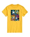 Airwaves Men's Disney Characters Grid Short Sleeve Tee In Yellow
