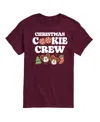 Airwaves Men's Disney Christmas Cookie Crew Short-sleeve Graphic T-shirt In Burgundy