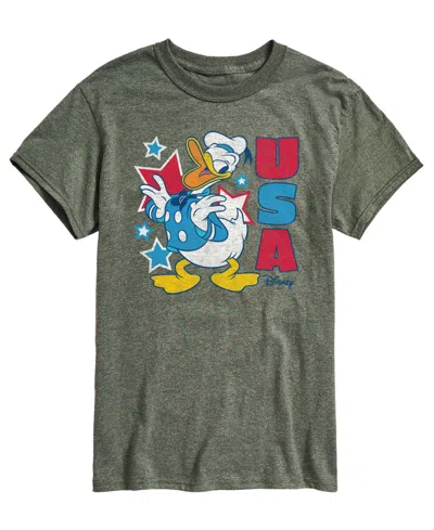 Airwaves Men's Disney Donald Usa Short-sleeve Graphic T-shirt In Gray
