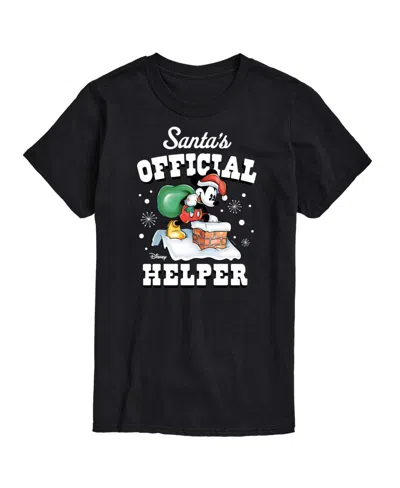 Airwaves Men's Disney Holiday Short Sleeves T-shirt In Black