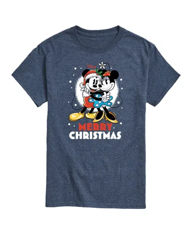 Airwaves Men's Disney Holiday Short Sleeves T-shirt In Blue