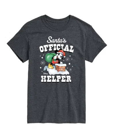 Airwaves Men's Disney Holiday Short Sleeves T-shirt In Gray