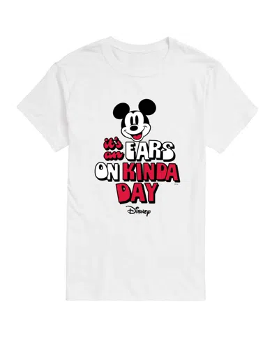 Airwaves Men's Disney Its An Ears On Kinda Day Graphic T-shirt In White