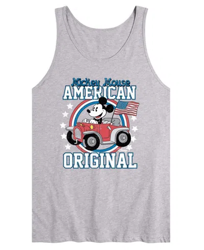 Airwaves Men's Disney Mickey American Original Sleeveless Tank T-shirts In Gray