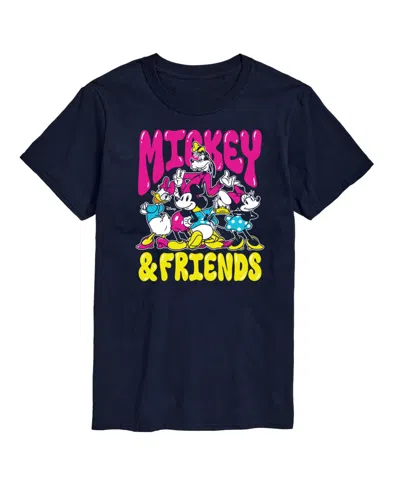 Airwaves Men's Disney Mickey And Friends Short Sleeve Tee In Blue
