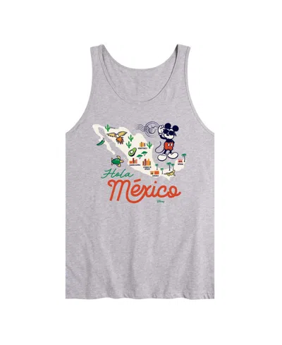 Airwaves Men's Disney Mickey Mexico Map Graphic Tank Top In Athletic Heather