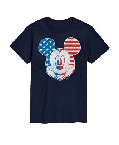 Airwaves Men's Disney Mickey Mouse American Short Sleeve T-shirt In Blue