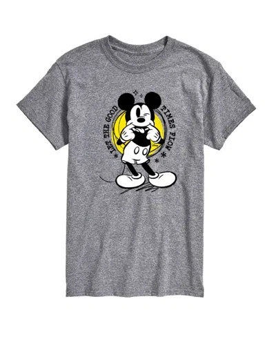 Airwaves Men's Disney Mickey Mouse Short Sleeve Tee In Gray