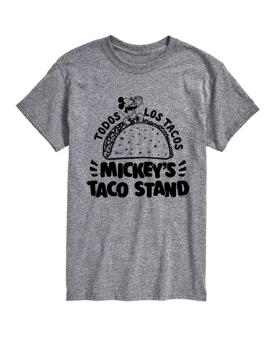 Airwaves Men's Disney Mickeys Taco Stand Graphic T-shirt In Athletic Heather
