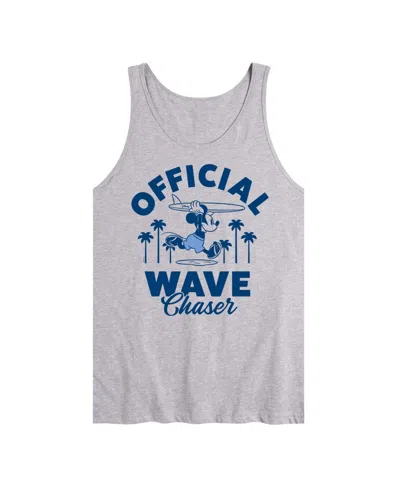 Airwaves Men's Disney Official Wave Chaser Graphic Tank Top In Athletic Heather