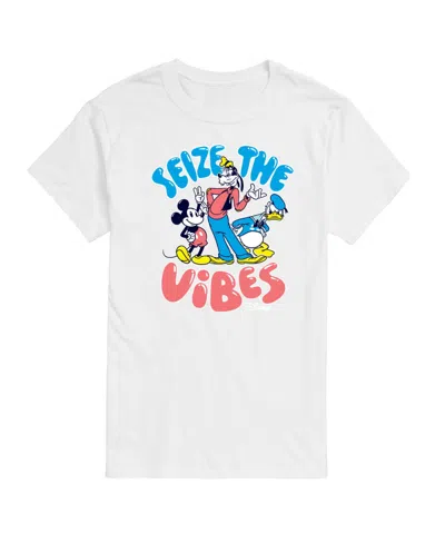 Airwaves Men's Disney Seize The Vibes Short Sleeve Tee In White