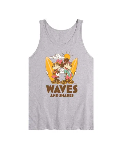 Airwaves Men's Disney Waves And Shades Graphic Tank Top In Athletic Heather
