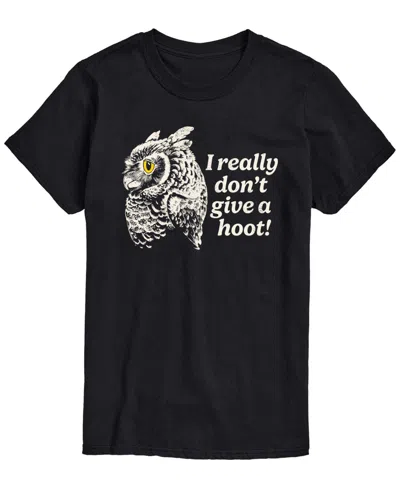 Airwaves Men's Don't Give Hoot Owl Short-sleeve Graphic T-shirt In Black