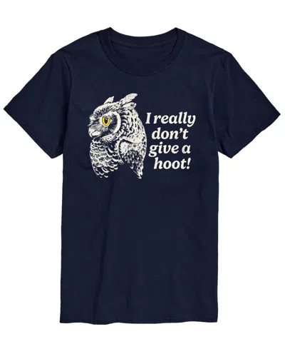 Airwaves Men's Don't Give Hoot Owl Short-sleeve Graphic T-shirt In Navy
