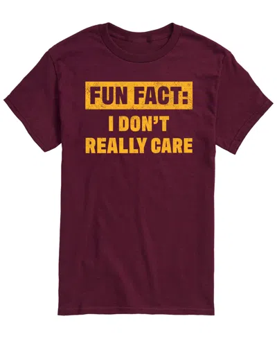Airwaves Men's Don't Really Care Short-sleeve Graphic T-shirt In Maroon