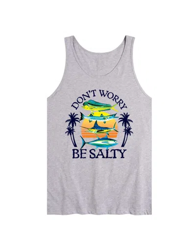 Airwaves Men's Don't Worry Be Salty Sleeveless Tank Top In Gray