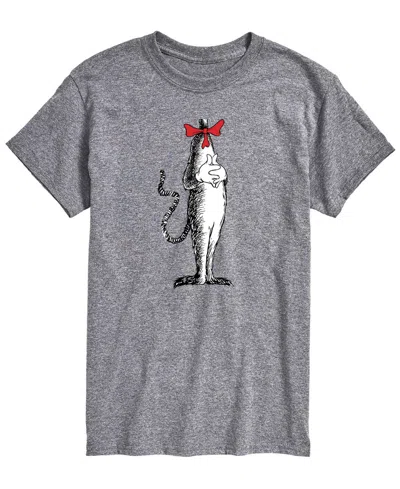 Airwaves Men's Dr. Seuss Cat In The Hat Costumeâ Short-sleeve Graphic T-shirt In Gray