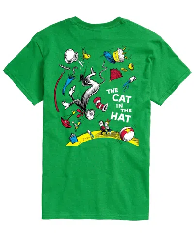 Airwaves Men's Dr. Seuss Cat In The Hat Illustrationâ Short-sleeve Graphic T-shirt In Green