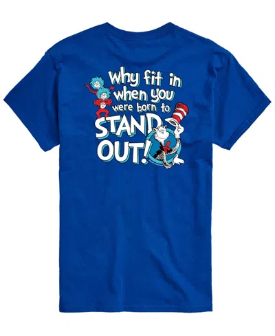 Airwaves Men's Dr. Seuss Cat In The Hat Stand Outâ Short-sleeve Graphic T-shirt In Blue