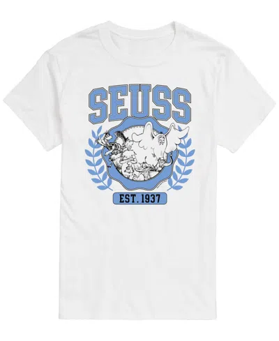 Airwaves Men's Dr. Seuss Dr Seuss Collegiateâ Short-sleeve Graphic T-shirt In White