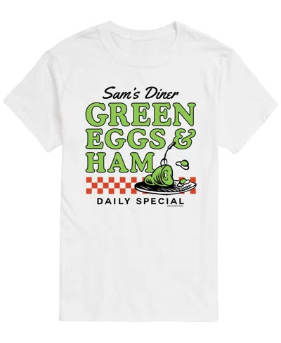 Airwaves Men's Dr. Seuss Green Eggs Ham Diner Short-sleeve Graphic T-shirt In White