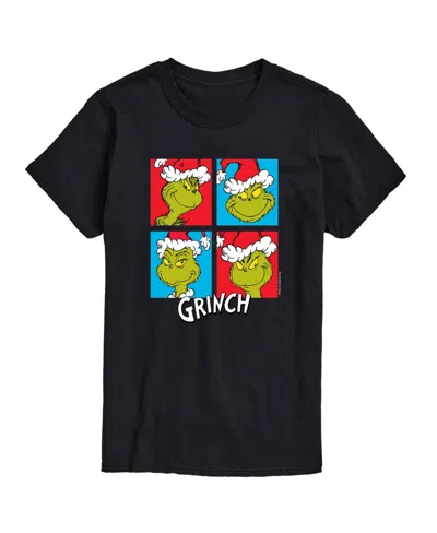 Airwaves Men's Dr. Seuss The Grinch Many Faces Graphic T-shirt In Black
