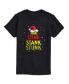 Airwaves Men's Dr. Seuss The Grinch Stink Stank Stunk Graphic T-shirt In Black