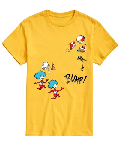 Airwaves Men's Dr. Seuss Thing And Fishâ Short-sleeve Graphic T-shirt In Yellow