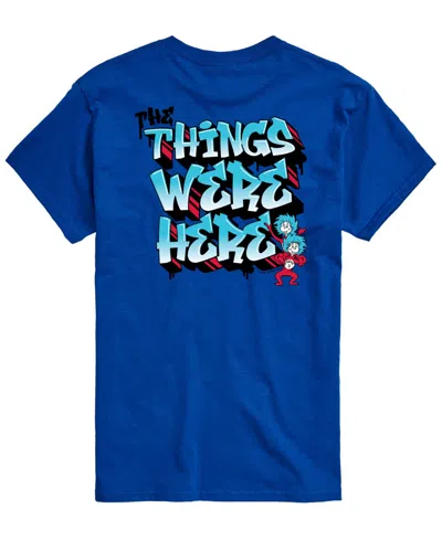 Airwaves Men's Dr. Seuss Things Were Here Short-sleeve Graphic T-shirt In Blue